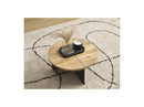 Martin - Round Coffee Table - Solid Mango Wood and Metal