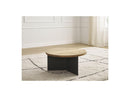 Martin - Round Coffee Table - Solid Mango Wood and Metal