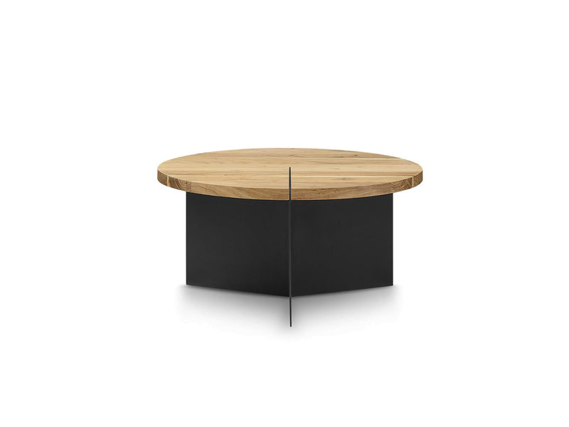 Martin - Round Coffee Table - Solid Mango Wood and Metal