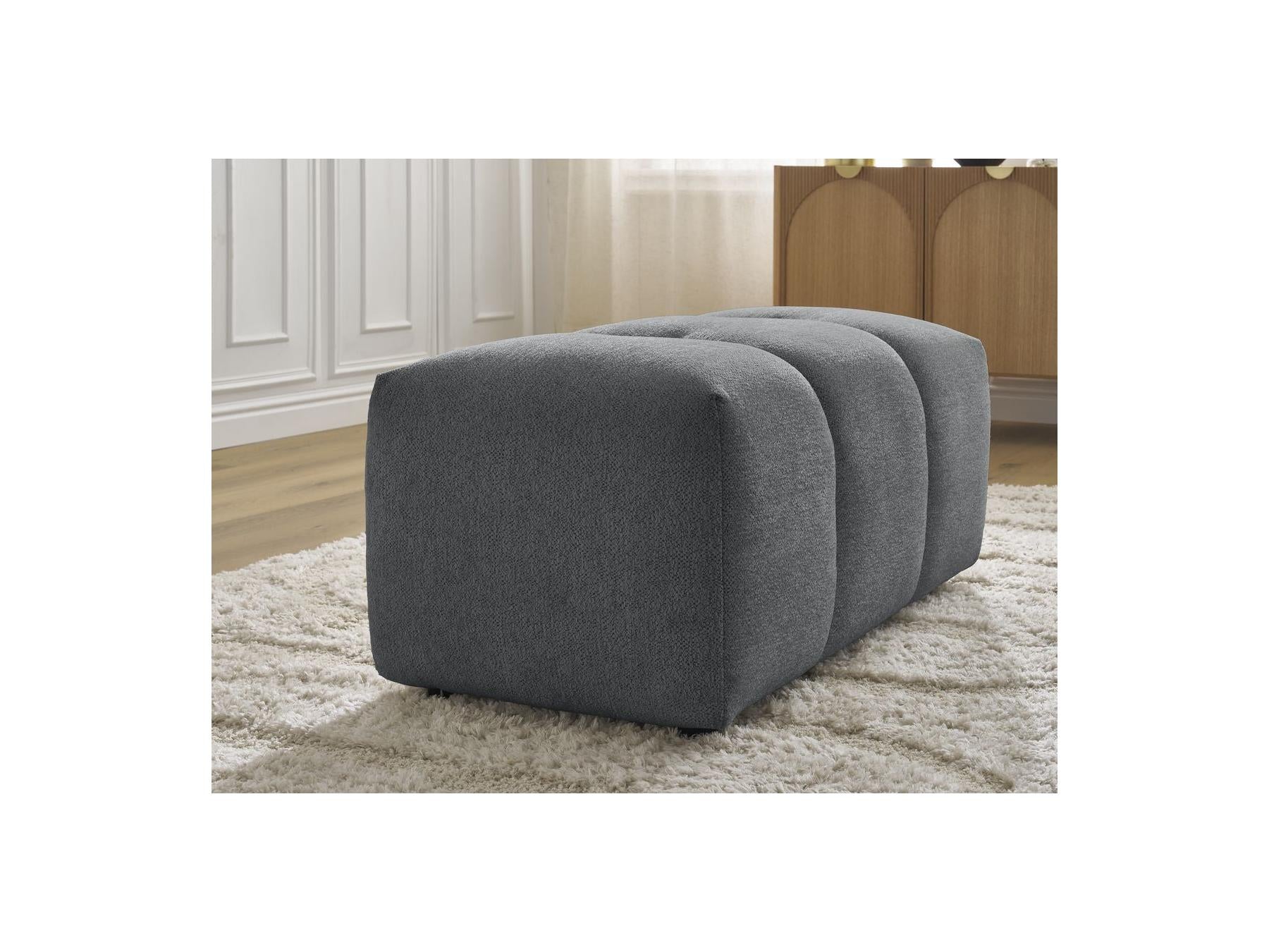 Roxelane - Pouf - Tissu Chiné