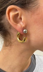 Reverse Hoop Earrings