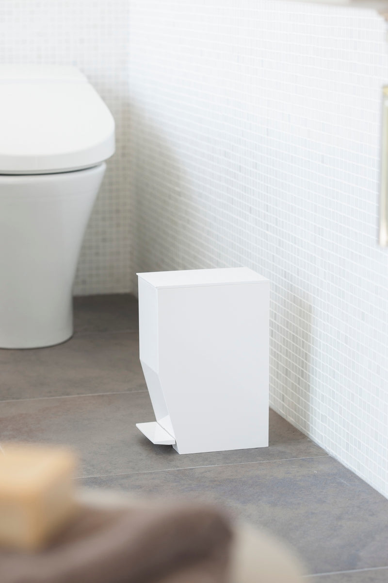 Pedal Bin - Tower - White
