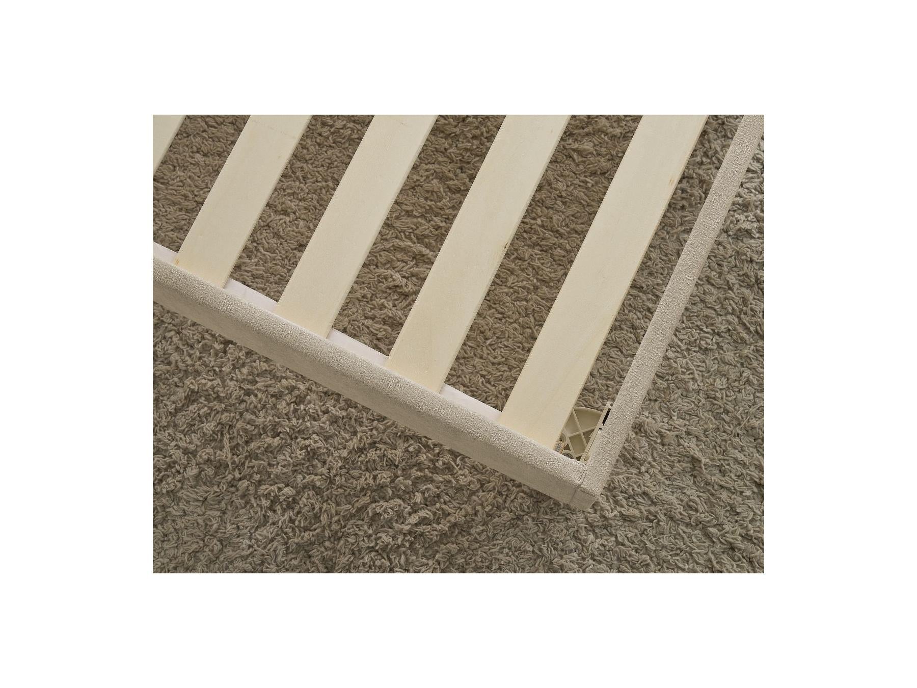 Cama Con Lamas Macizas - Mara - Tejido Texturizado
