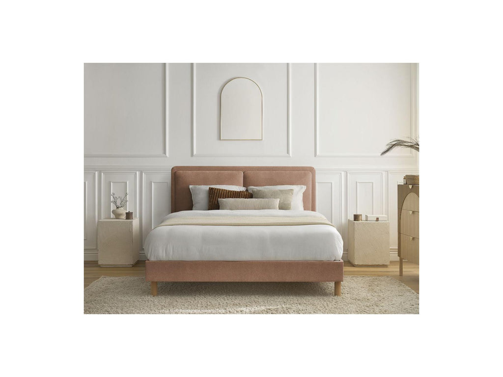 Cama Con Lamas Macizas - Mara - Tejido Texturizado