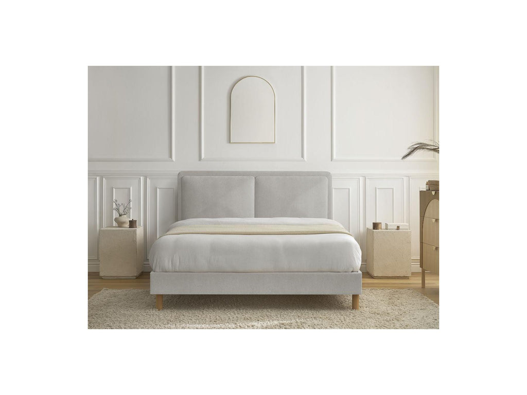 Cama Con Lamas Macizas - Mara - Tejido Texturizado