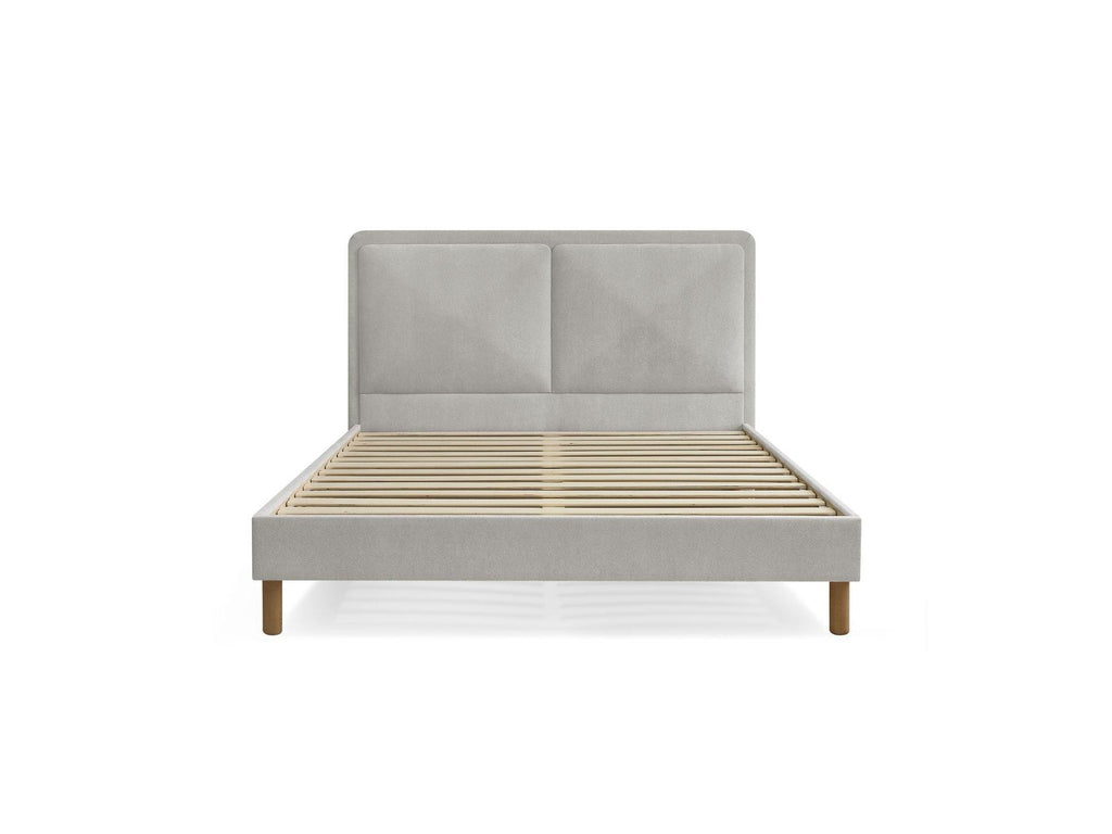 Cama Con Lamas Macizas - Mara - Tejido Texturizado