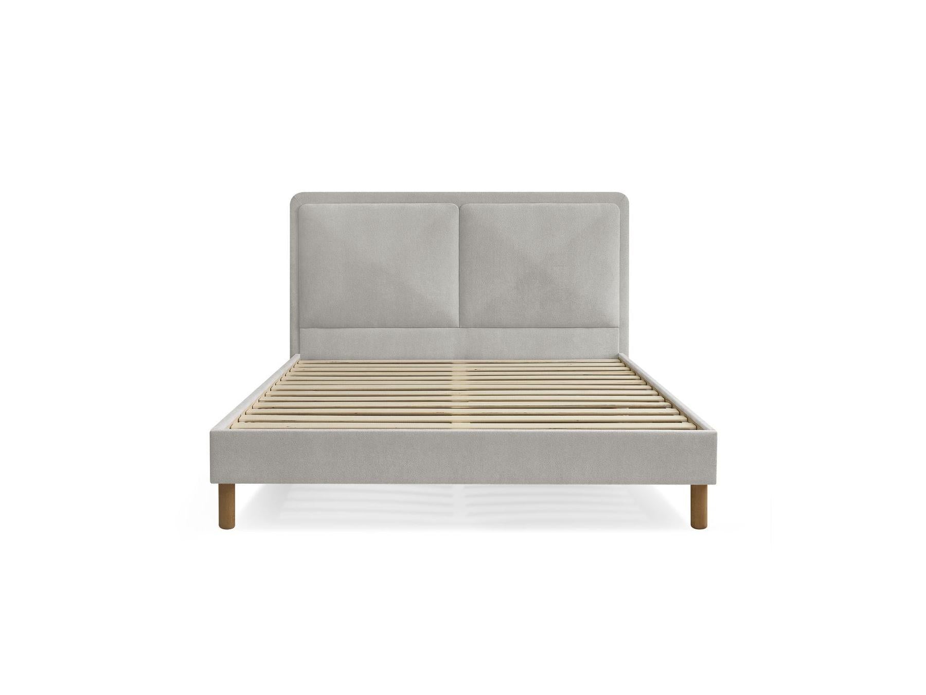 Cama Con Lamas Macizas - Mara - Tejido Texturizado