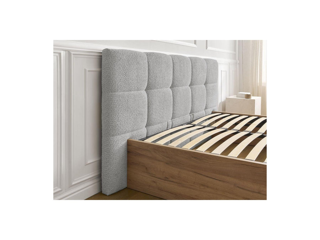 Cama con canapé - Kumo - Tejido bouclé
