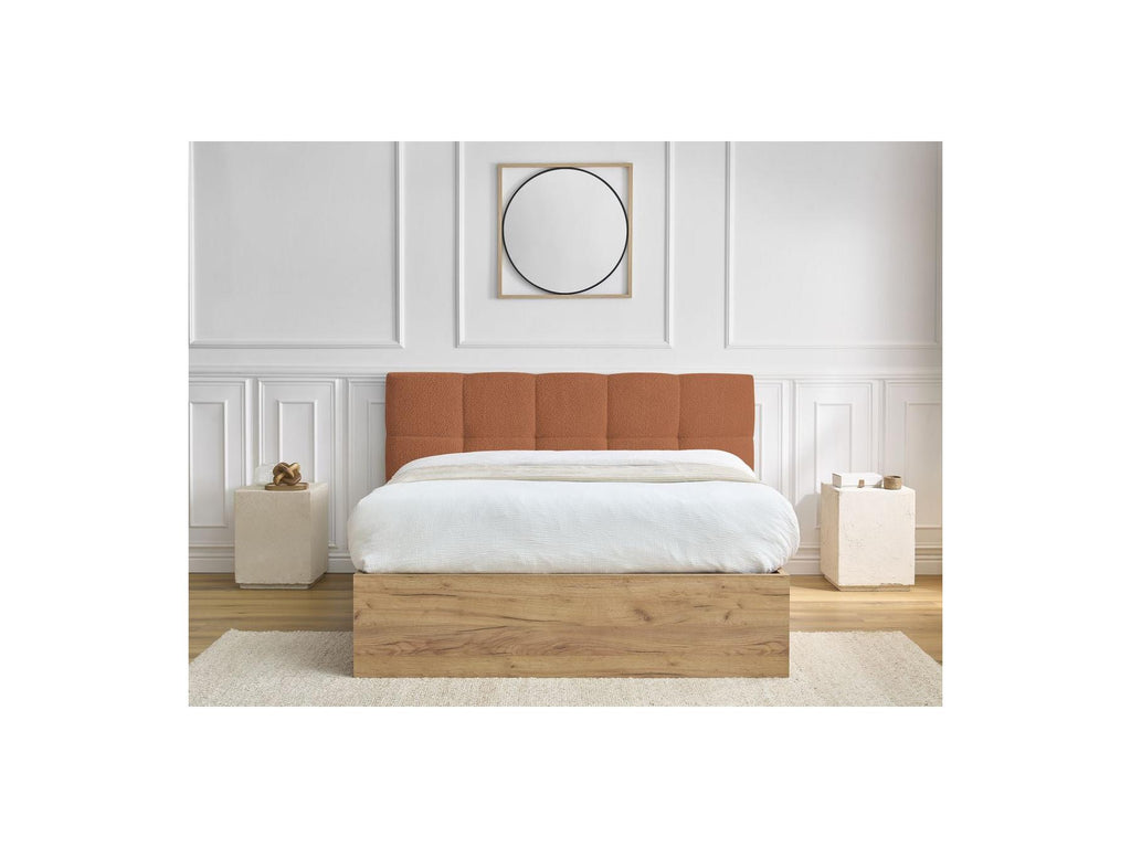 Cama con canapé - Kumo - Tejido bouclé