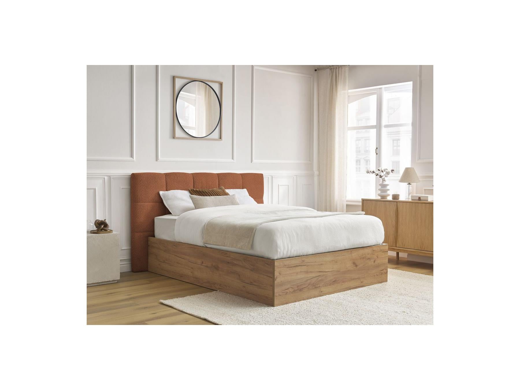 Cama con canapé - Kumo - Tejido bouclé