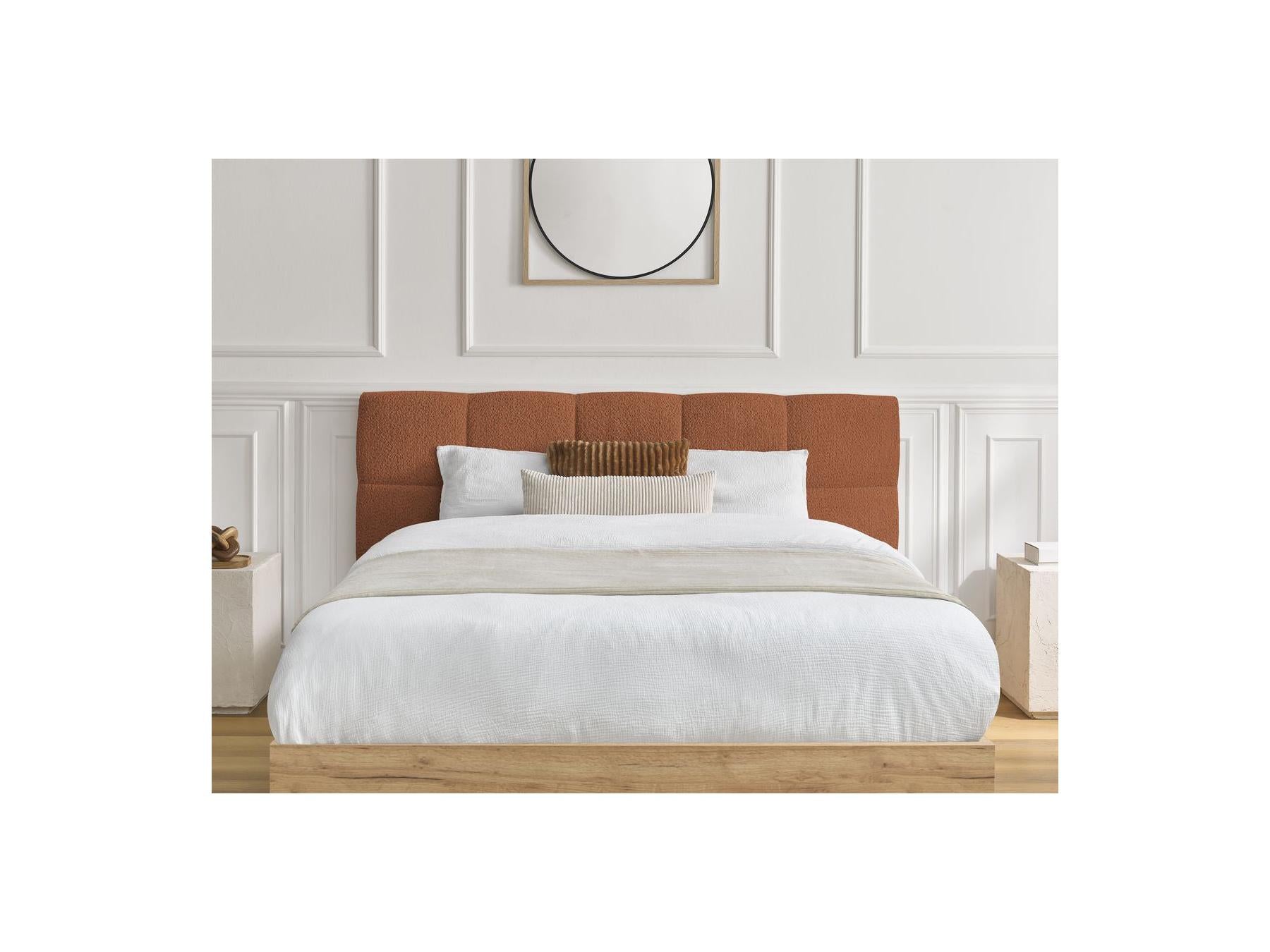 Cama con canapé - Kumo - Tejido bouclé