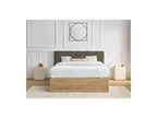 Cama con canapé - Kumo - Tejido bouclé