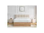 Cama con canapé - Kumo - Tejido bouclé