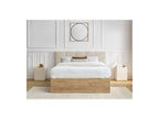 Cama con canapé - Kumo - Tejido bouclé