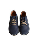 Chaussures Garçon Derbies À Lacets Médéric - Nubuck Bleu Navy - Garçon