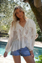 Blouse Fluide Laurette - Crème