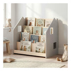 Bibliothèque Enfant – Blanc & Gris