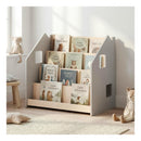 Bibliothèque Enfant – Blanc & Gris