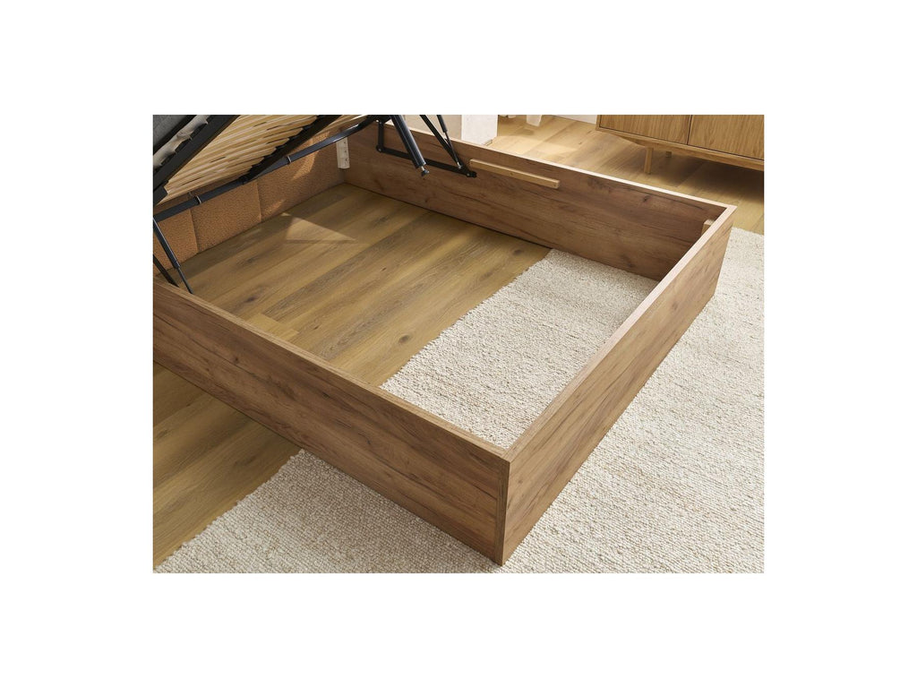 Cama con canapé - Kumo - Tejido bouclé