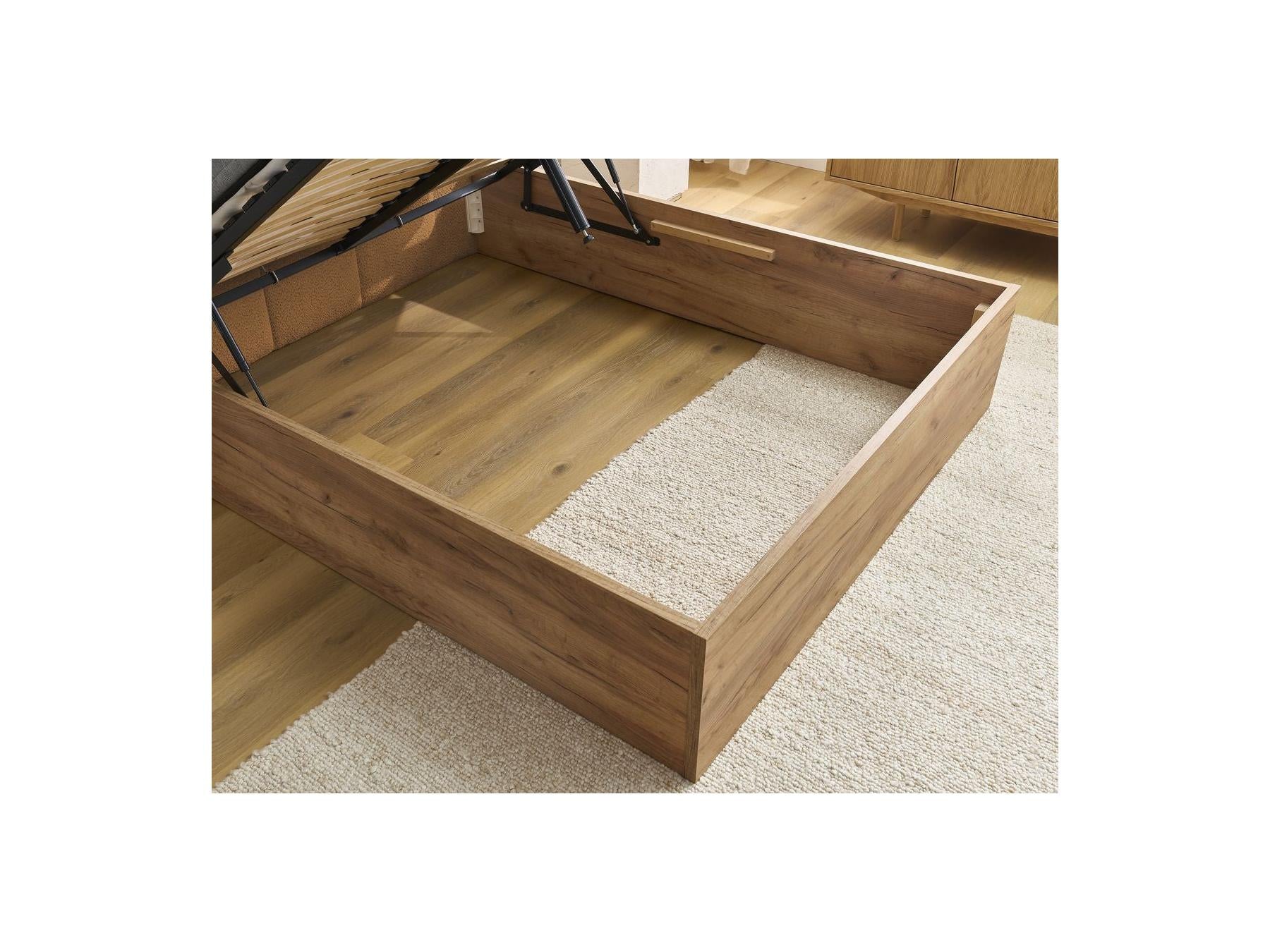 Cama con canapé - Kumo - Tejido bouclé