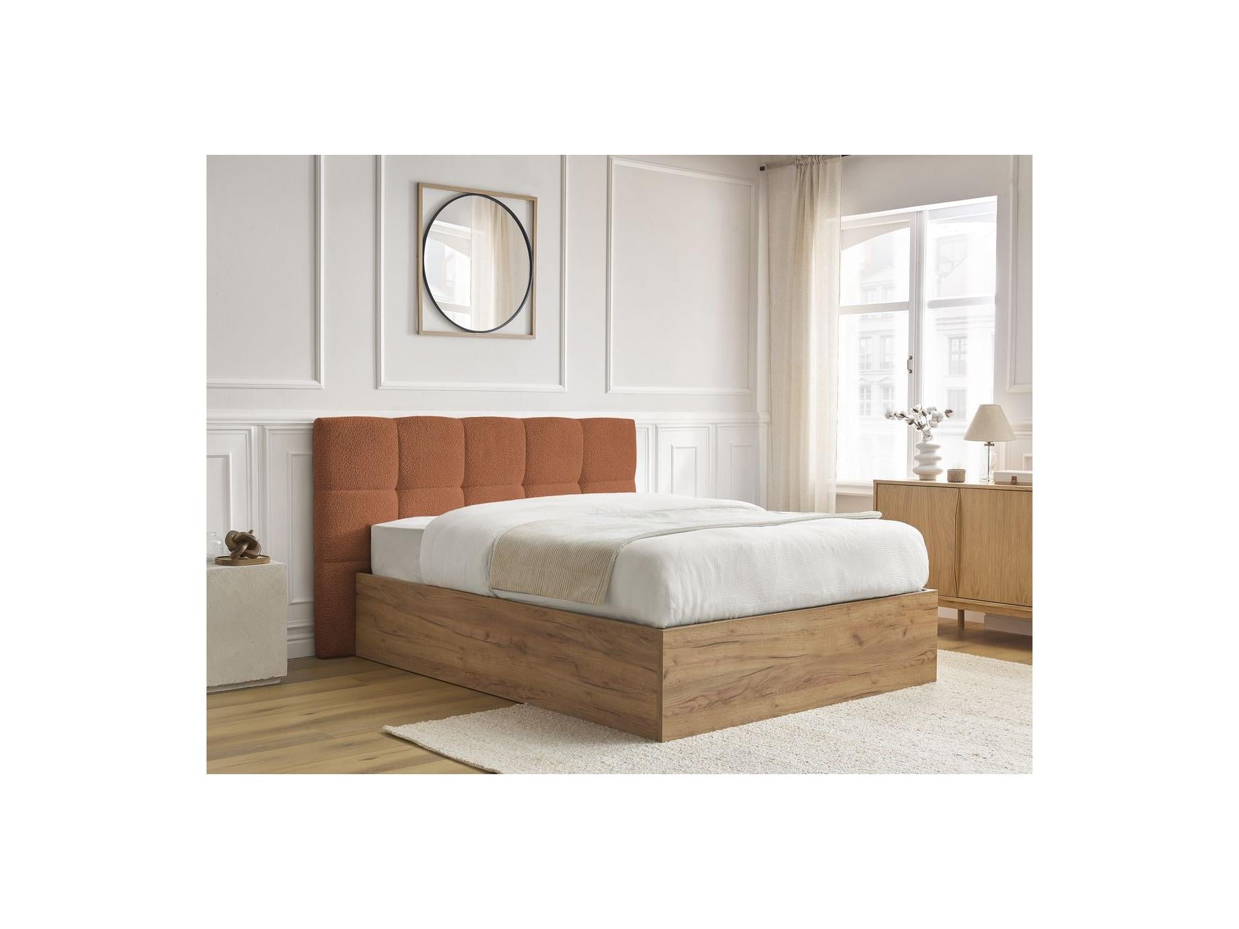 Cama con canapé - Kumo - Tejido bouclé
