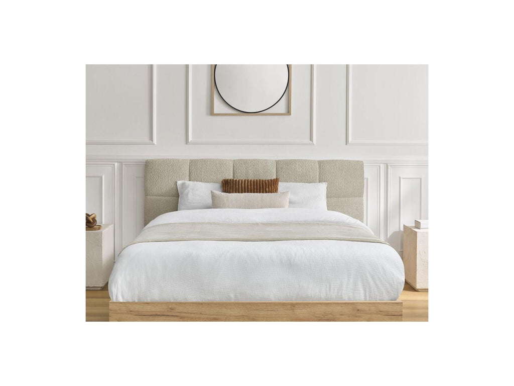 Cama con canapé - Kumo - Tejido bouclé