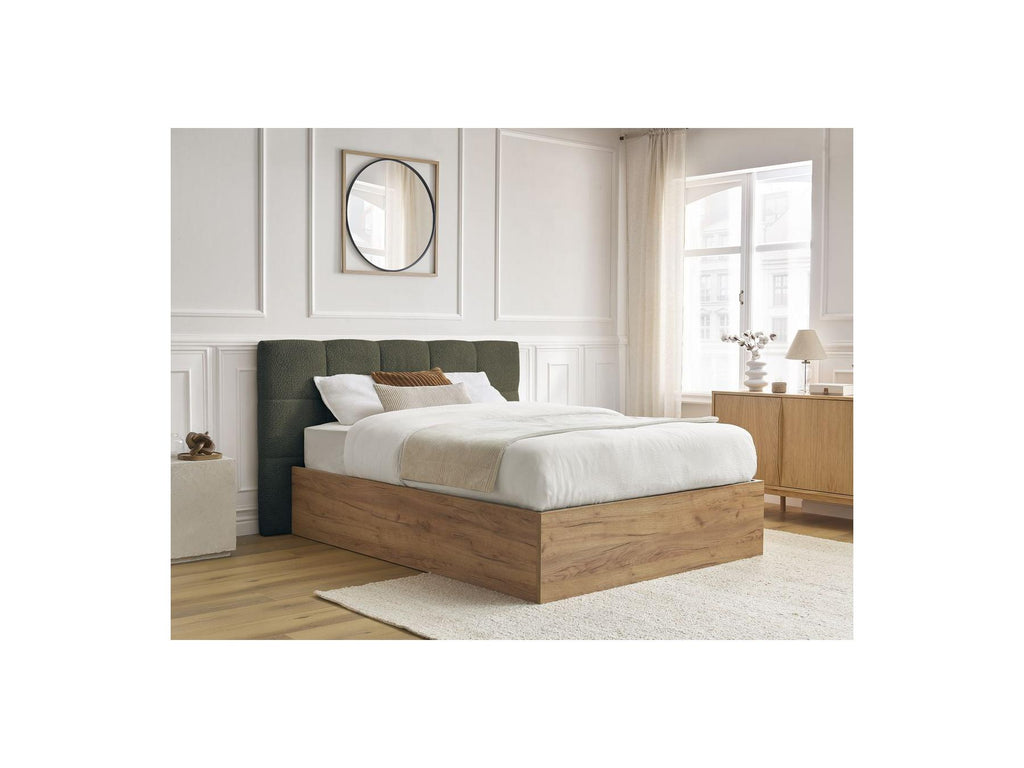 Cama con canapé - Kumo - Tejido bouclé