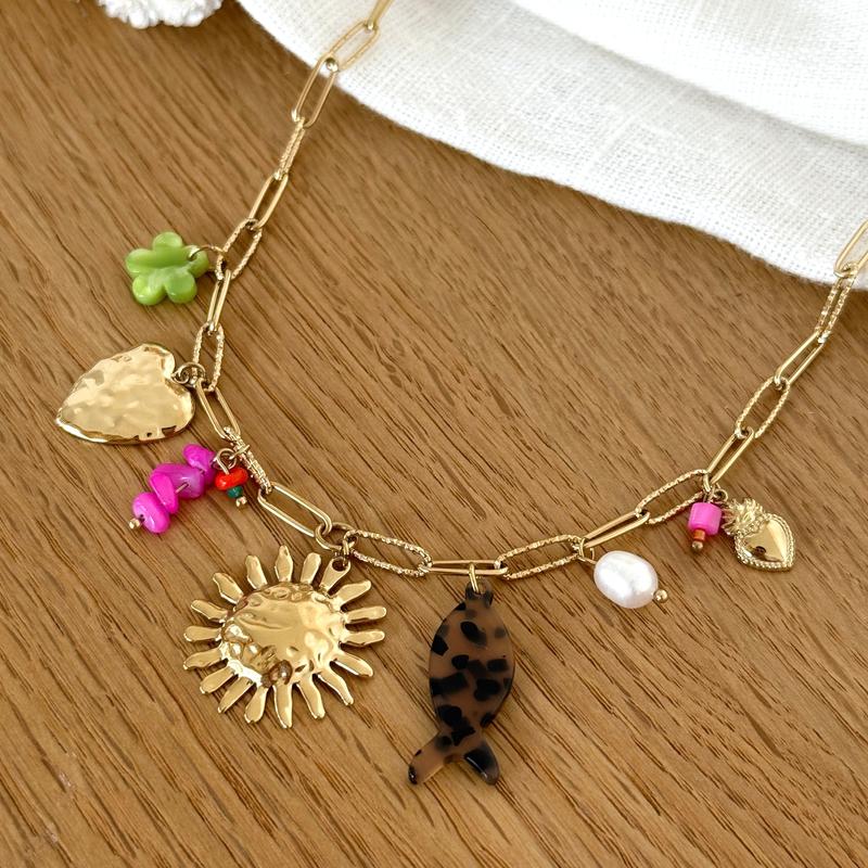 Collier "Janeiro" acier-Colliers-Instants Plaisirs • Bijoux-Instants Plaisirs | Bijoux