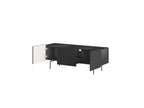 Mathilde - TV Unit 2 Doors 1 Drawer - Black Legs