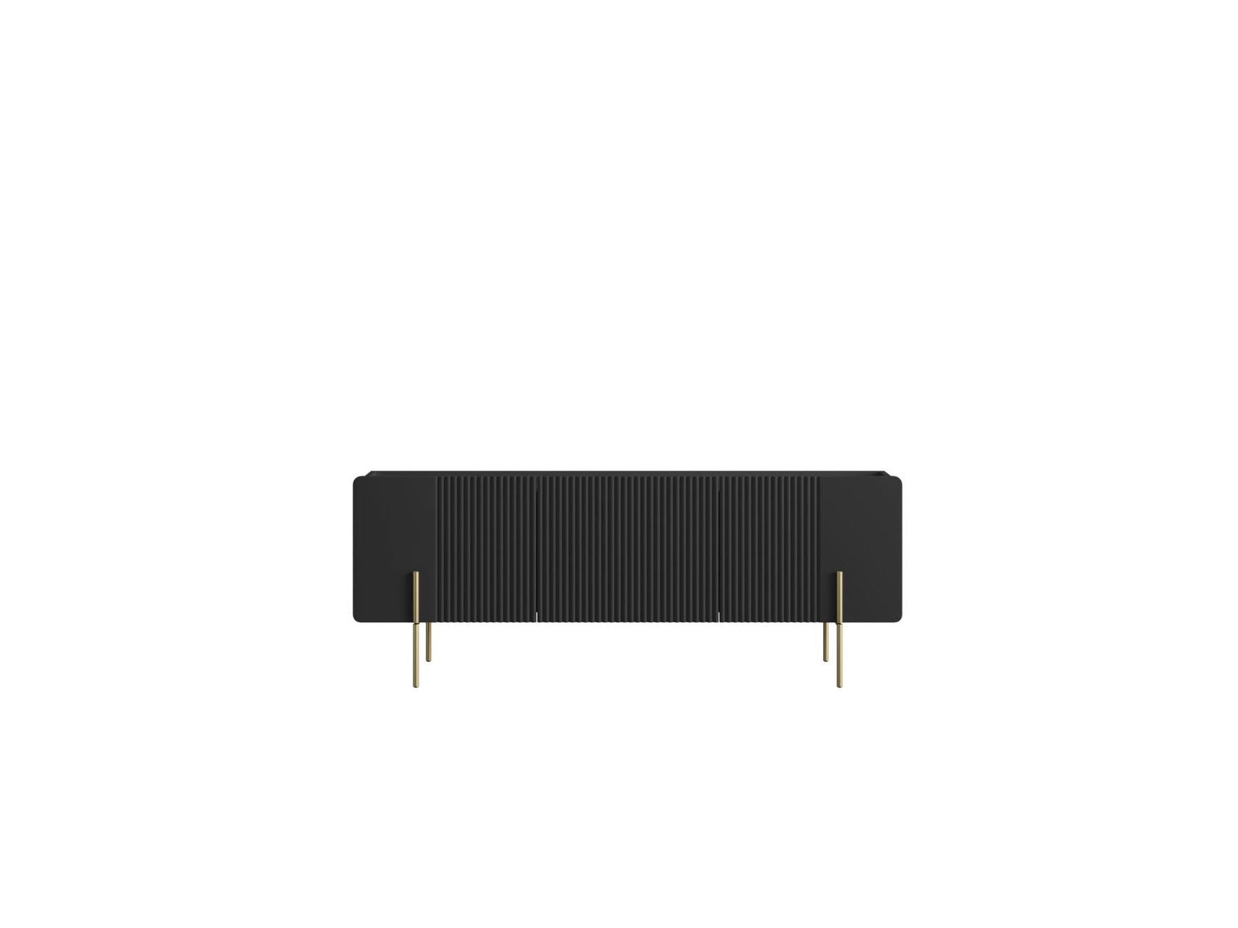 Mathilde - TV Unit 2 Doors 1 Drawer - Gold Legs