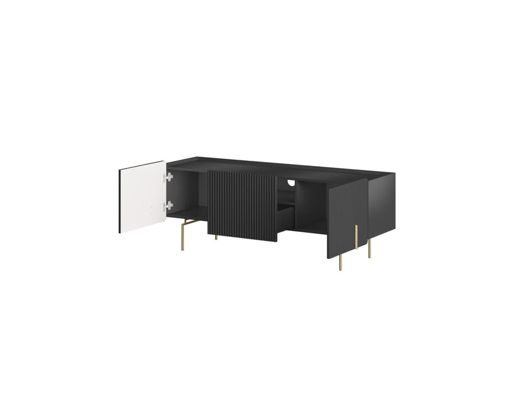Mathilde - TV Unit 2 Doors 1 Drawer - Gold Legs
