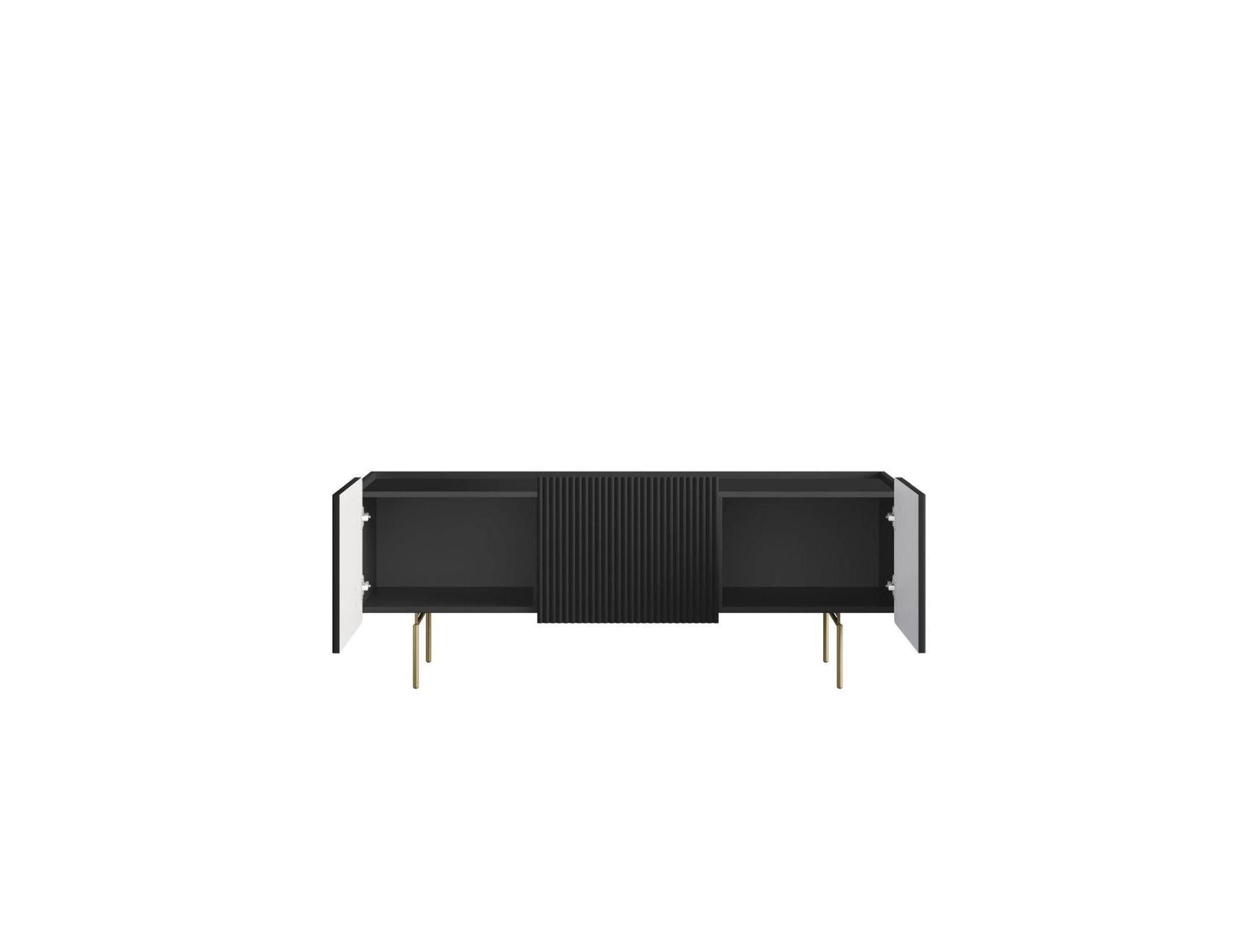Mathilde - TV Unit 2 Doors 1 Drawer - Gold Legs