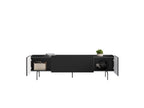 Mathilde - TV Unit 2 Doors 2 Drawers - Black Legs