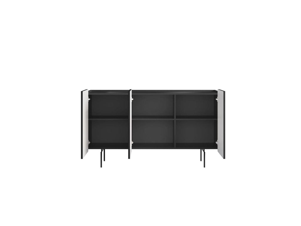 3-Door Sideboard - Mathilde - Black Legs