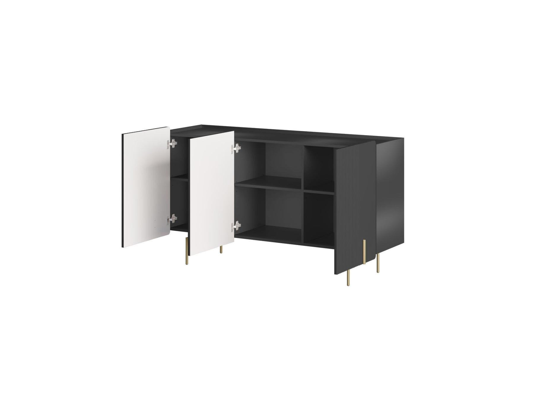 Mathilde - 3-Door Sideboard - Gold Legs