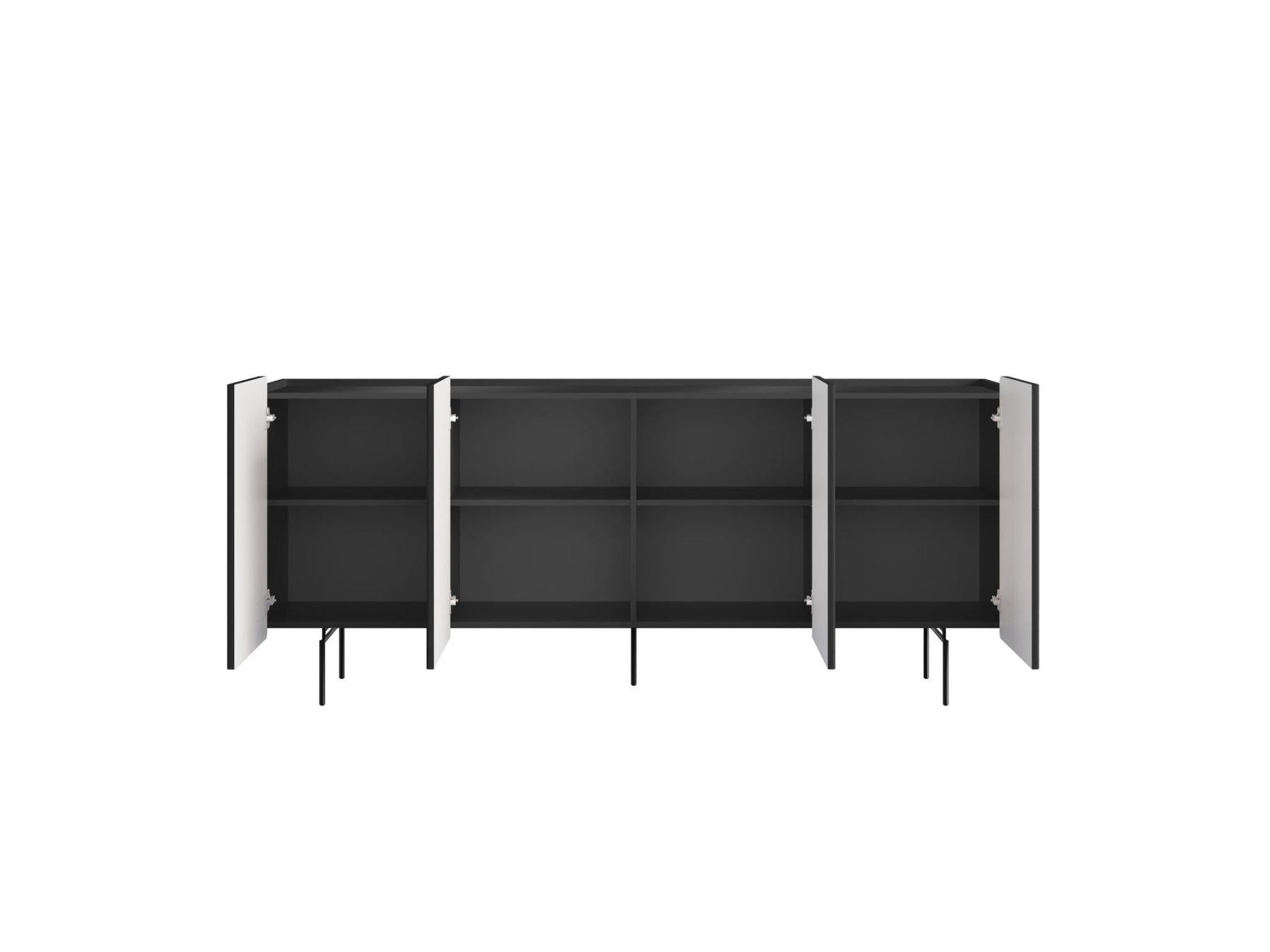 Mathilde - 4-Door Sideboard - Black Legs