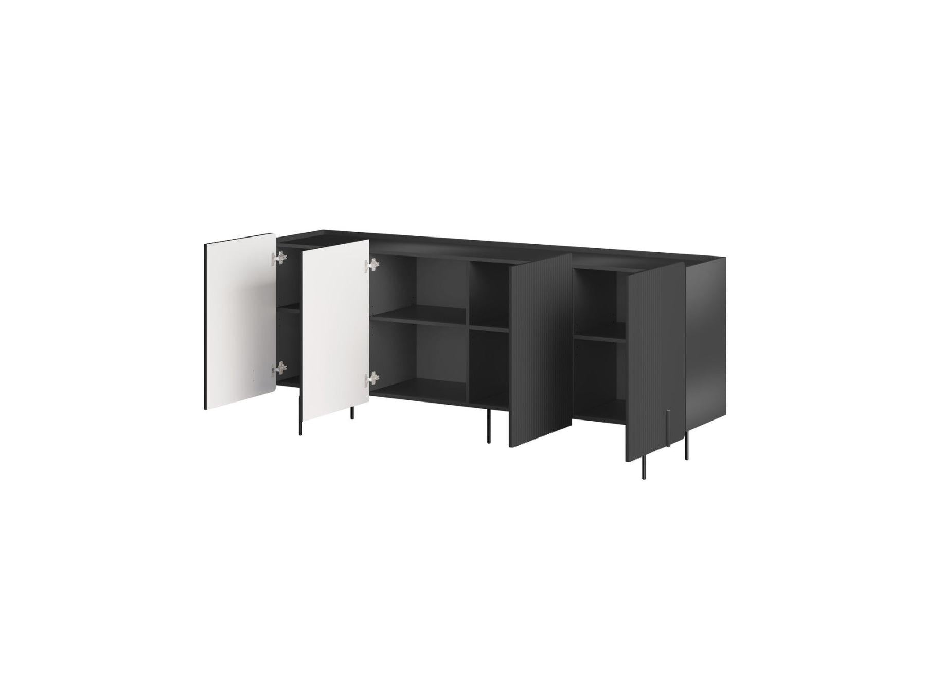 Mathilde - 4-Door Sideboard - Black Legs