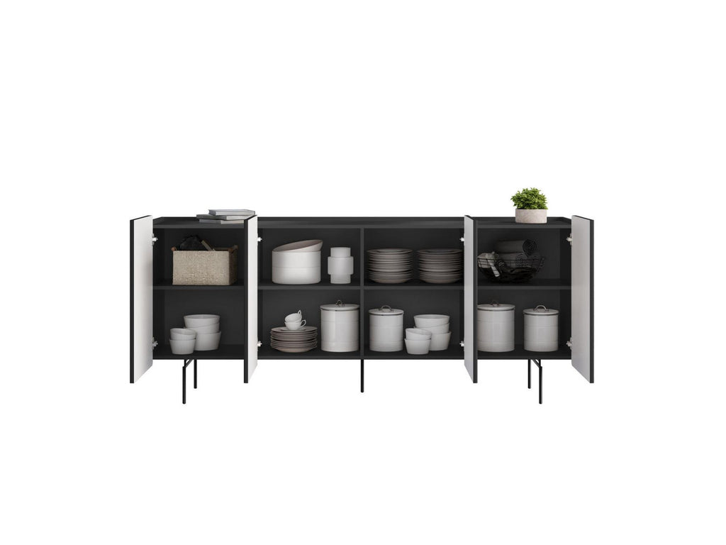Mathilde - 4-Door Sideboard - Black Legs
