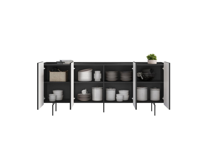 Mathilde - 4 Door Sideboard - Black Feet