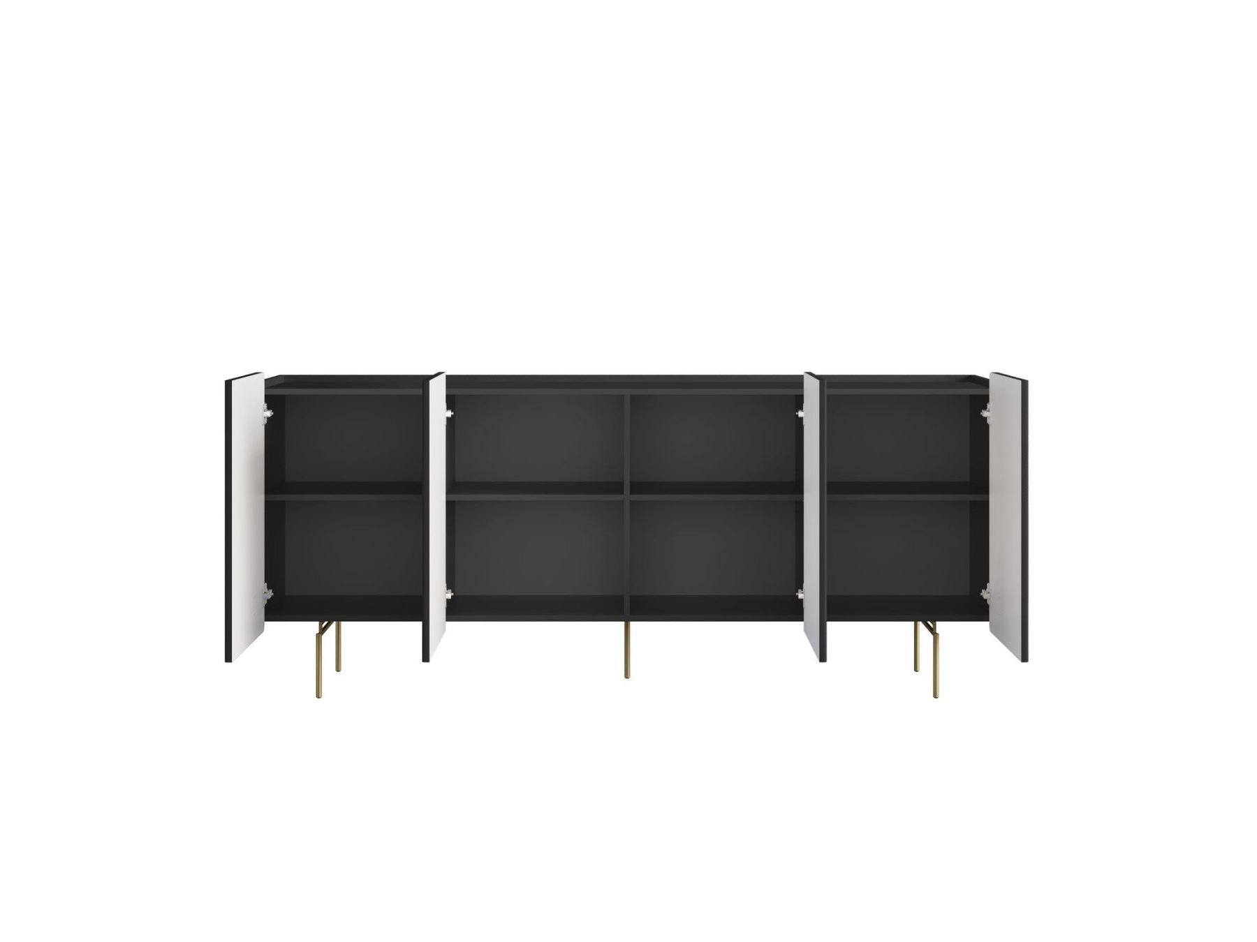Mathilde - 4-Door Sideboard - Gold Legs
