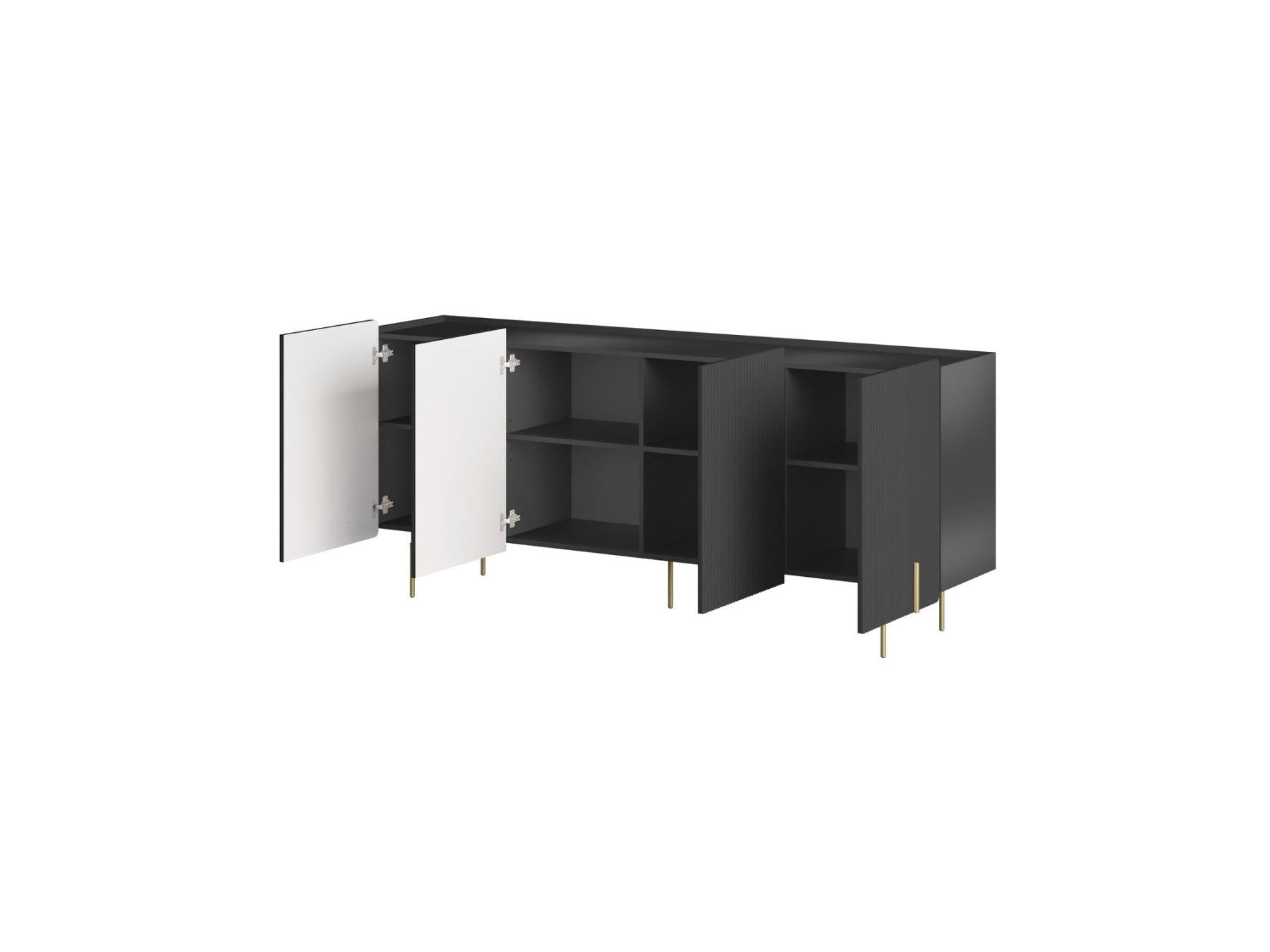 Mathilde - 4-Door Sideboard - Gold Legs