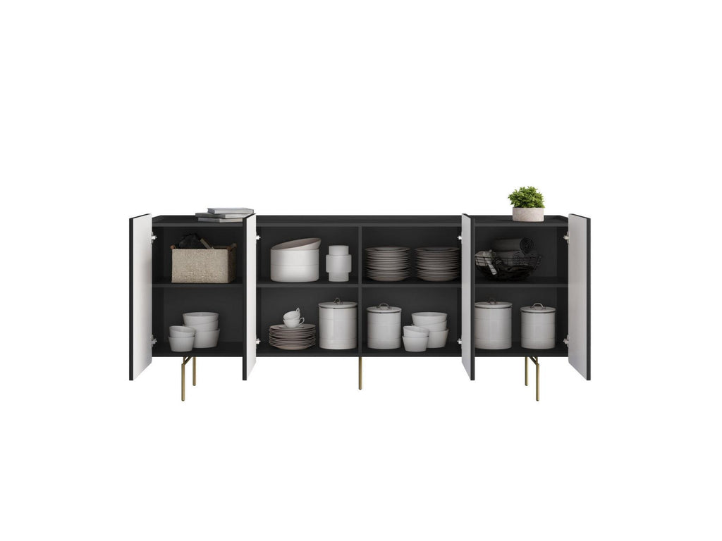 Mathilde - 4-Door Sideboard - Gold Legs