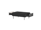 Mathilde - Coffee Table 2 Drawers - Black Legs