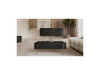 Mathilde - Coffee Table 2 Drawers - Gold Legs