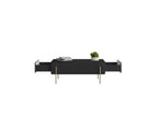 Mathilde - Coffee Table 2 Drawers - Gold Legs