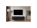 TV stand with 2 doors and 1 drawer - Mathilde - Black legs