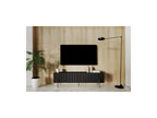 Mathilde - TV Unit 2 Doors 2 Drawers - Black Legs
