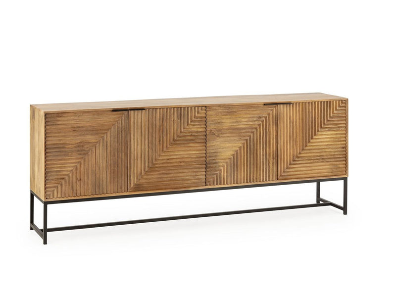 Naomie - Buffet 4 Portes - Bois Massif D'Acacia