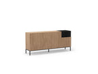 Cecilia - 4-Door Sideboard with 1 Alcove - Oak Effect