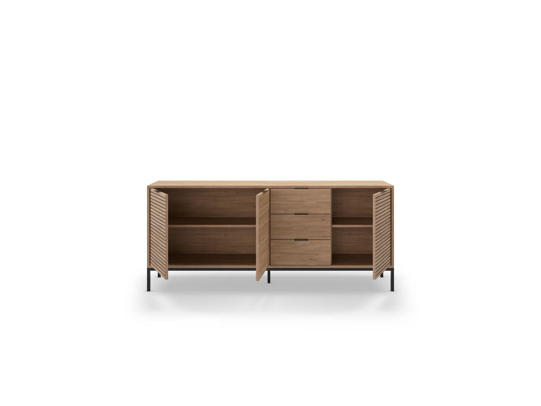 Agathe - Sideboard 3 Doors - Oak Effect